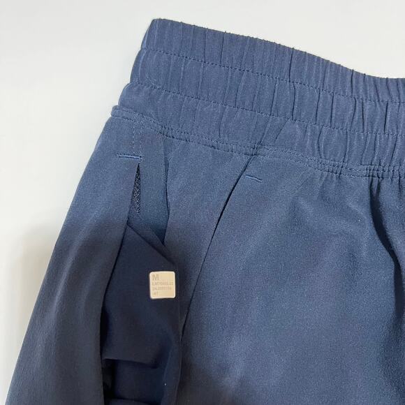 Lululemon Men’s Athletic Shorts Navy Blue Size M Zip Pocket Lightweight - Picture 4 of 8